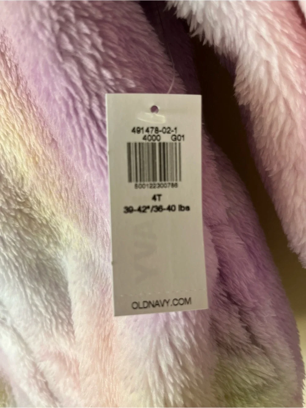 Old Navy Unicorn Critter Girls' Pastel Faux Fur Hooded Jacket - iridescent horn
